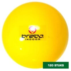 Brabo 120 Pieces Indoor Hockeyball Yellow