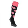 Brabo Socks Hearts – Black/Pink -Hockeywebshop DSC 6722 hearts black pink
