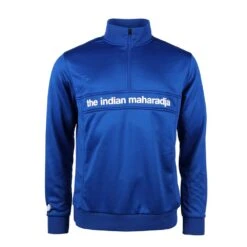The Indian Maharadja Men Poly Terry Half Zip – Cobalt