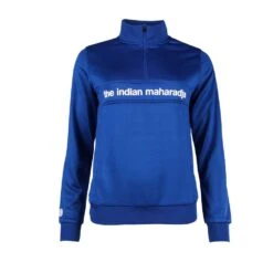 The Indian Maharadja Women Poly Terry Half Zip – Cobalt