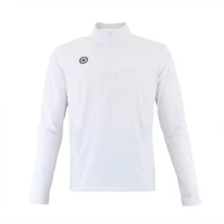 The Indian Maharadja Baroda Kids Chevron Half Zip Sweater IM – White